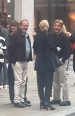 CATE BLANCHETT and Andrew Upton Out Hailing a Taxi in London 08/14/2024