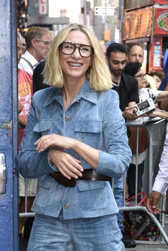 CATE BLANCHETT Arrives at Good Morning America in New York 08/05/2024