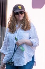 CATHERINE TATE Out with Dog