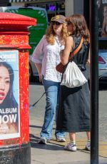 CATHERINE TATE Out with Dog