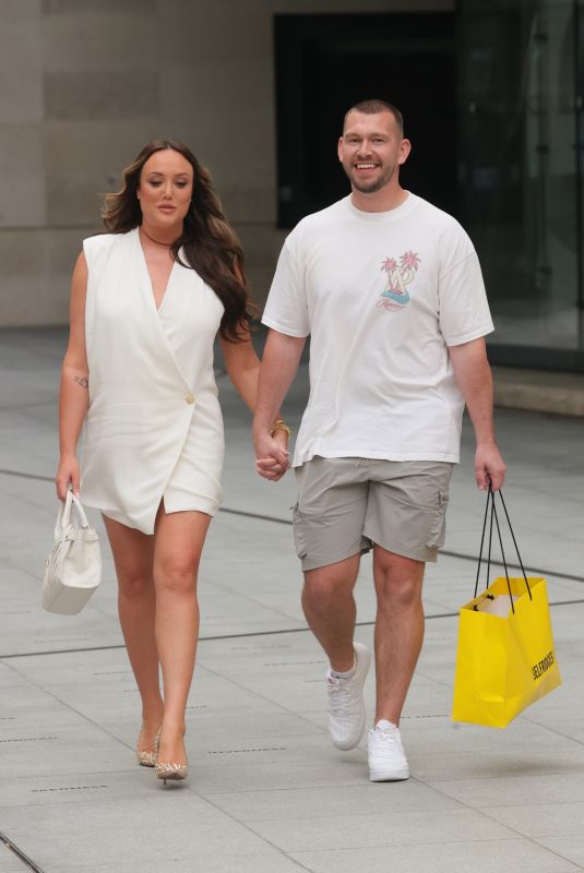 CHARLOTTE CROSBY and Jake Ankers Leaves The One Show in London 08/12/2024