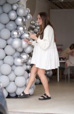 CHARLOTTE CROSBY Arrives at Her Studio in Sunderland 08/26/2024