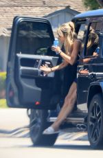 CHRISTINA HALL Test Driving a Lamborghini Urus and a Mercedes G63 in Los Angeles 07/31/2024