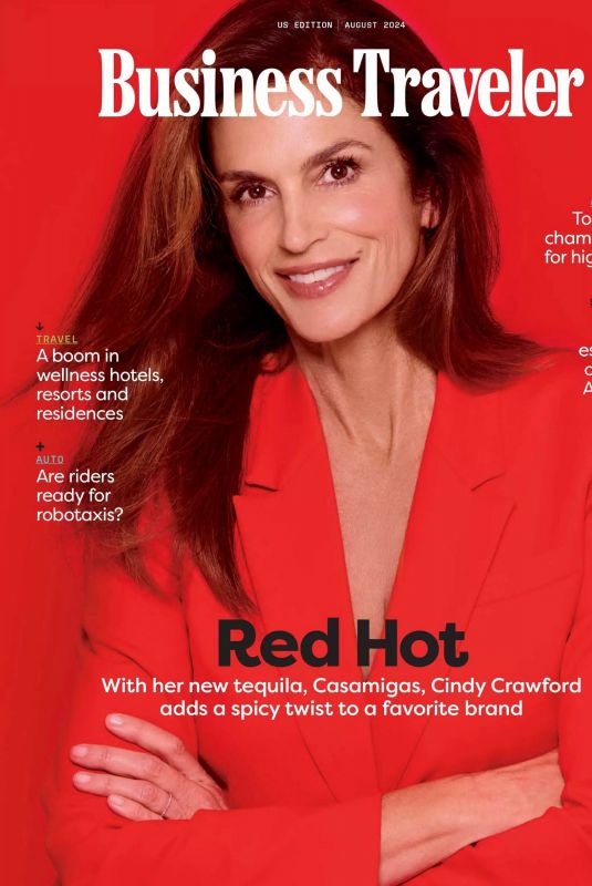 CINDY CRAWFORD in Business Traveler, August 2024