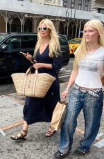 CLAUDIA SCHIFFER Out with Her Daughter CLEMENTINE STUN in New York 08/26/2024