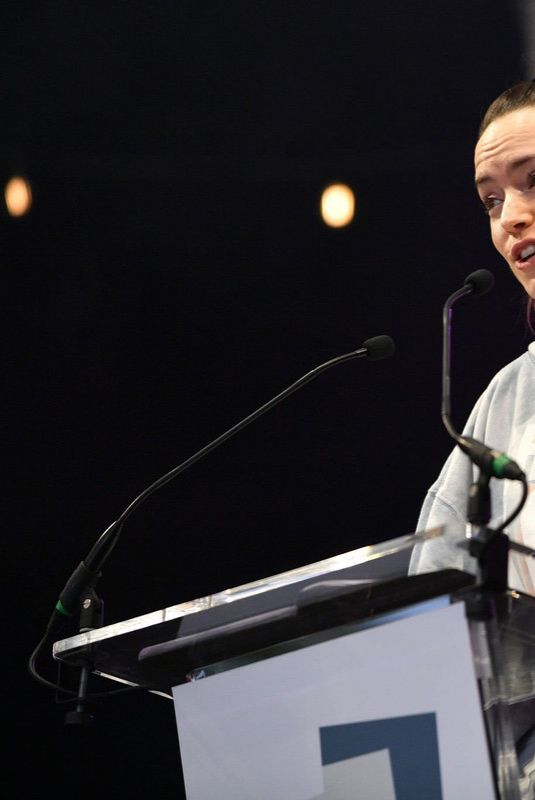 DAISY RIDLEY Speaking at Letters Live at Wilderness Festival 2024 in Charlbury 08/04/2024
