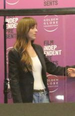DAKOTA JOHNSON and CHRSTY HALL Arrives at Screening of Daddio at AMC Century City Theater in Los Angeles 06/18/2024