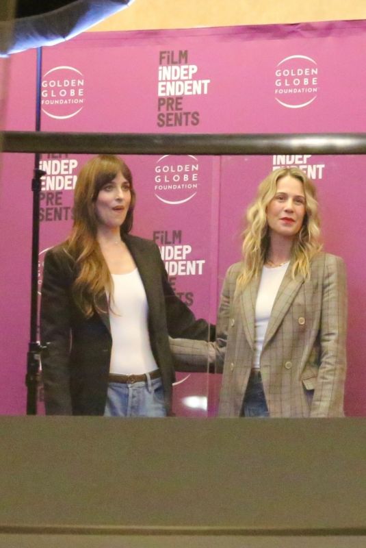 DAKOTA JOHNSON and CHRSTY HALL Arrives at Screening of Daddio at AMC Century City Theater in Los Angeles 06/18/2024