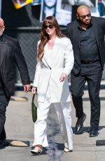 DAKOTA JOHNSON Arrives at Jimmy Kimmel Live in Hollywood 06/19/2024