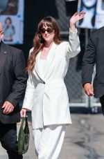 DAKOTA JOHNSON Arrives at Jimmy Kimmel Live in Hollywood 06/19/2024