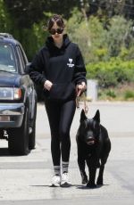 DAKOTA JOHNSON Out with Her Dog in Malibu 08/21/2024