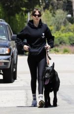 DAKOTA JOHNSON Out with Her Dog in Malibu 08/21/2024