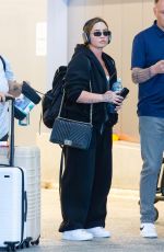 DEMI LOVATO Arrives at Los Angeles Airport 08/25/2024