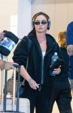 DEMI LOVATO Arrives at Los Angeles Airport 08/25/2024