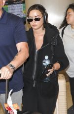 DEMI LOVATO Arrives at Los Angeles Airport 08/25/2024