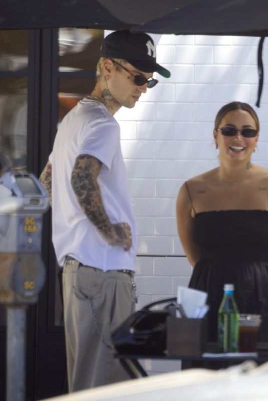 DEMI LOVATO Celebrates Birthday with Her Boyfriend Over Breakfast in Studio City 08/20/2024