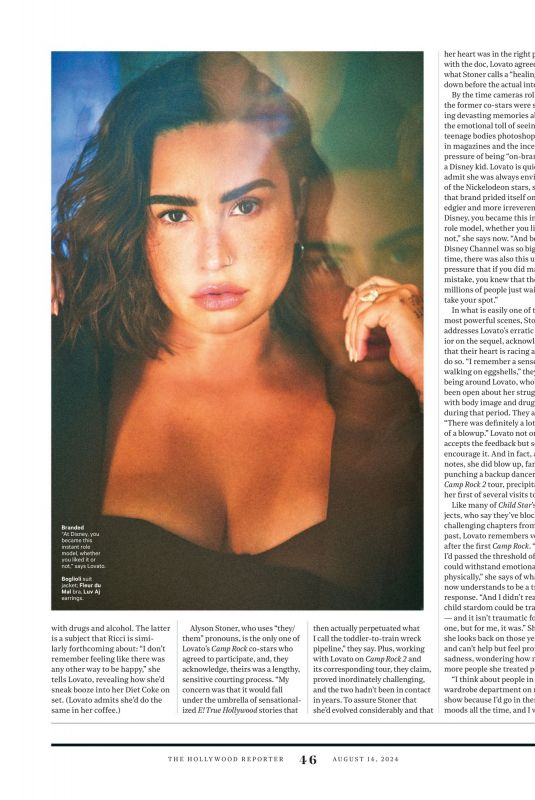 DEMI LOVATO in The Hollywood Reporter, August 2024