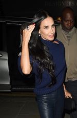 DEMI MOORE Arrives at The  Substance Screening in London 08/27/2024