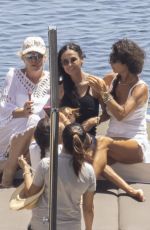 DEMI MOORE on Board a Yacht While Vacationing with Friends in Athens 08/20/2024