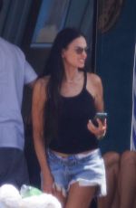 DEMI MOORE on Board a Yacht While Vacationing with Friends in Athens 08/20/2024