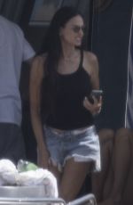 DEMI MOORE on Board a Yacht While Vacationing with Friends in Athens 08/20/2024