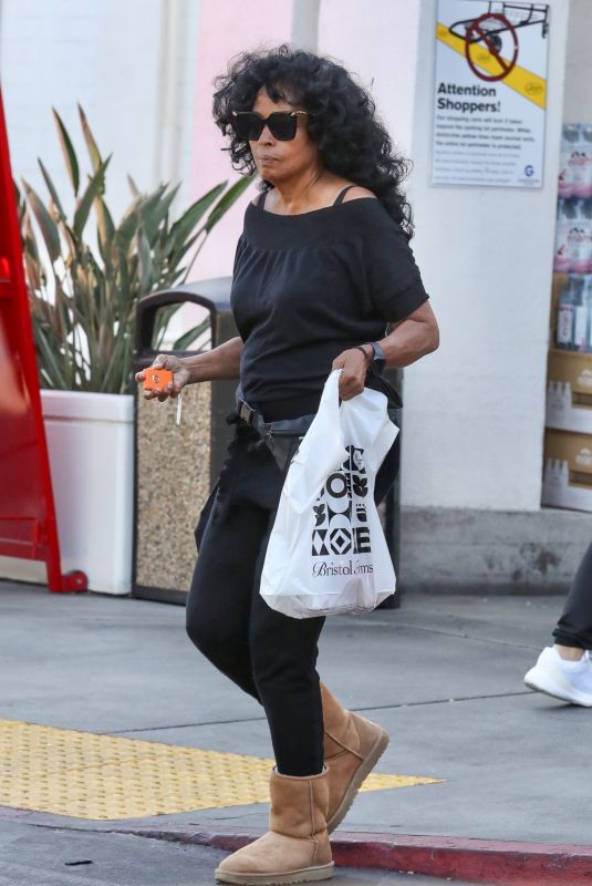 DIANA ROSS Shopping at Bristol Farms in Beverly Hills 08/23/2024