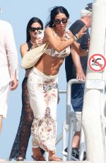 ELISABETTA GREGORACI and Flavio Briatore Arrives at Club 55 in Saint Tropez 08/17/2024