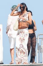 ELISABETTA GREGORACI and Flavio Briatore Arrives at Club 55 in Saint Tropez 08/17/2024