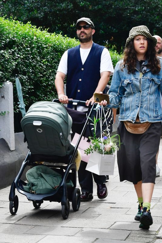 ELIZA DOOLITTLE and Charlie Robins Out with Baby