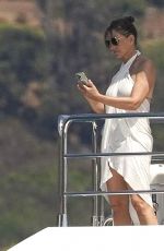 ELIZABETH HURLEY at a Yacht in St Tropez 08/11/2024