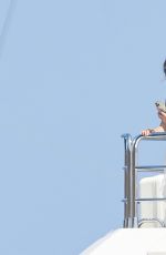 ELIZABETH HURLEY at a Yacht in St Tropez 08/11/2024