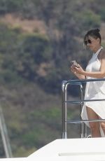 ELIZABETH HURLEY at a Yacht in St Tropez 08/11/2024