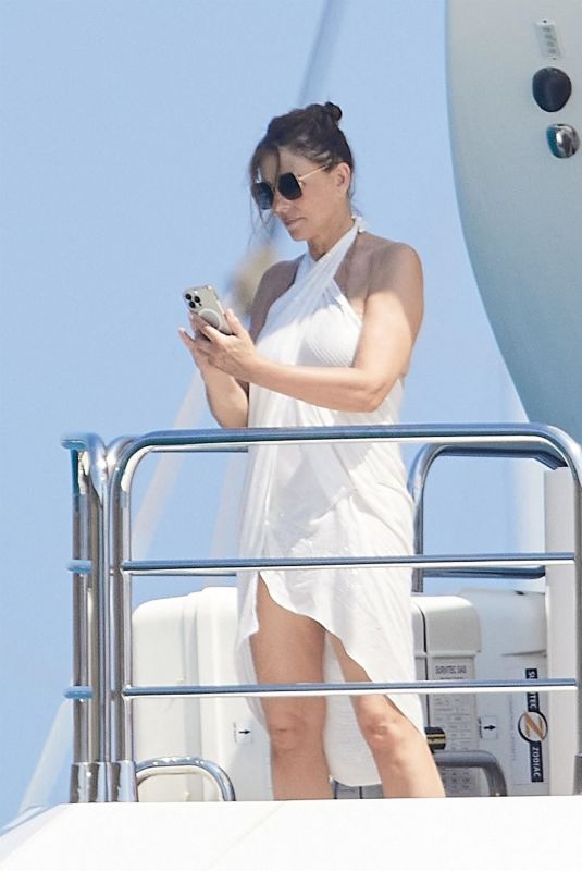 ELIZABETH HURLEY at a Yacht in St Tropez 08/11/2024
