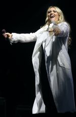 ELLA HENDERSON Performs as Special Guest to James Arthur at Market Rasen Racecourse 08/17/2024
