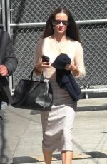 EMILIE LIVINGSTON Arrives at Jimmy Kimmel Live in Hollywood 08/15/2024
