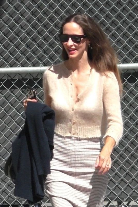 EMILIE LIVINGSTON Arrives at Jimmy Kimmel Live in Hollywood 08/15/2024