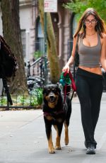 EMILY RATAJKOWKI Out Walking Her dog in New York City 08/20/2024