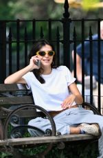 EMILY RATAJKOWSKI Out Chatting on Her Phone in New York 08/26/2024