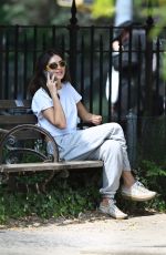 EMILY RATAJKOWSKI Out Chatting on Her Phone in New York 08/26/2024