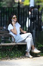EMILY RATAJKOWSKI Out Chatting on Her Phone in New York 08/26/2024