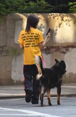 EMILY RATAJKOWSKI Walks Her Dog Out in New York 08/14/2024