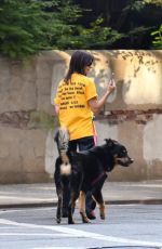 EMILY RATAJKOWSKI Walks Her Dog Out in New York 08/14/2024