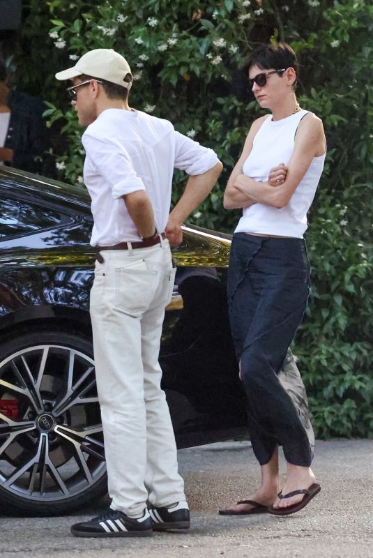 EMMA CORRIN and Rami Malek Out for Date Night at Bel Air Hotel in Los Angeles 07/31/2024