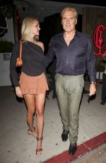 EMMA KROKDAL and Dolph Lundgren at a Romantic Date Night at Catch Steak in Los Angeles 08/10/2024
