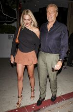EMMA KROKDAL and Dolph Lundgren at a Romantic Date Night at Catch Steak in Los Angeles 08/10/2024
