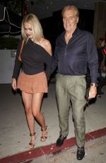 EMMA KROKDAL and Dolph Lundgren at a Romantic Date Night at Catch Steak in Los Angeles 08/10/2024