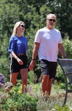 EMMA KROKDAL and Dolph Lundgren Out for a Walk in Beverly Hills 08/20/2024