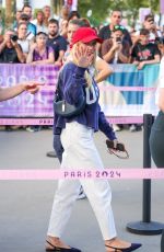 EMMA ROBERTS Arrives at Olympics in Paris 08/08/2024