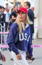 EMMA ROBERTS Arrives at Olympics in Paris 08/08/2024