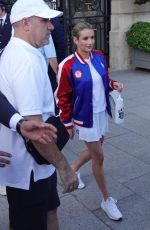 EMMA ROBERTS Heading to Olympic Closing Ceremony in Paris 08/11/2024